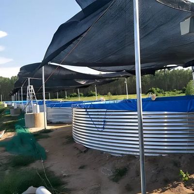 Outdoor Indoor Flexible Water Tank Recirculating Aquaculture System Tilapia Fish Farming Tank